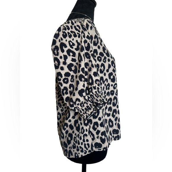 NWT Sanctuary Cheetah Print Button-Up Blouse - Picture 4 of 10